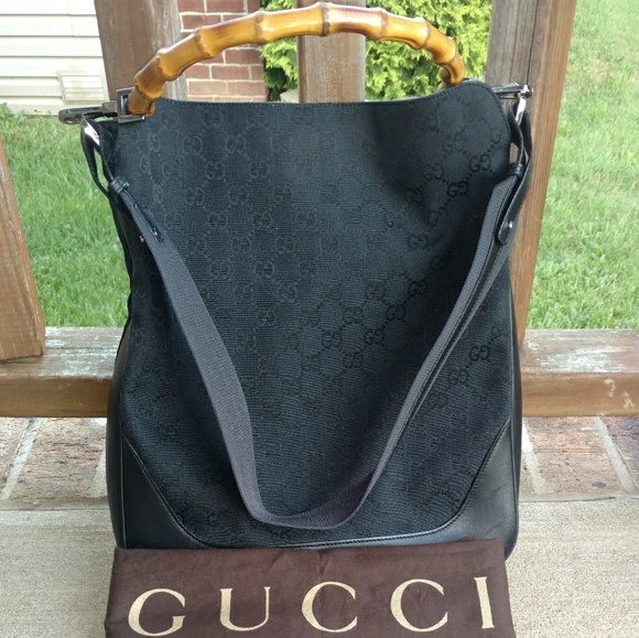 Gucci Handbags - GUCCI Auth Bamboo Should bag/ dustbag